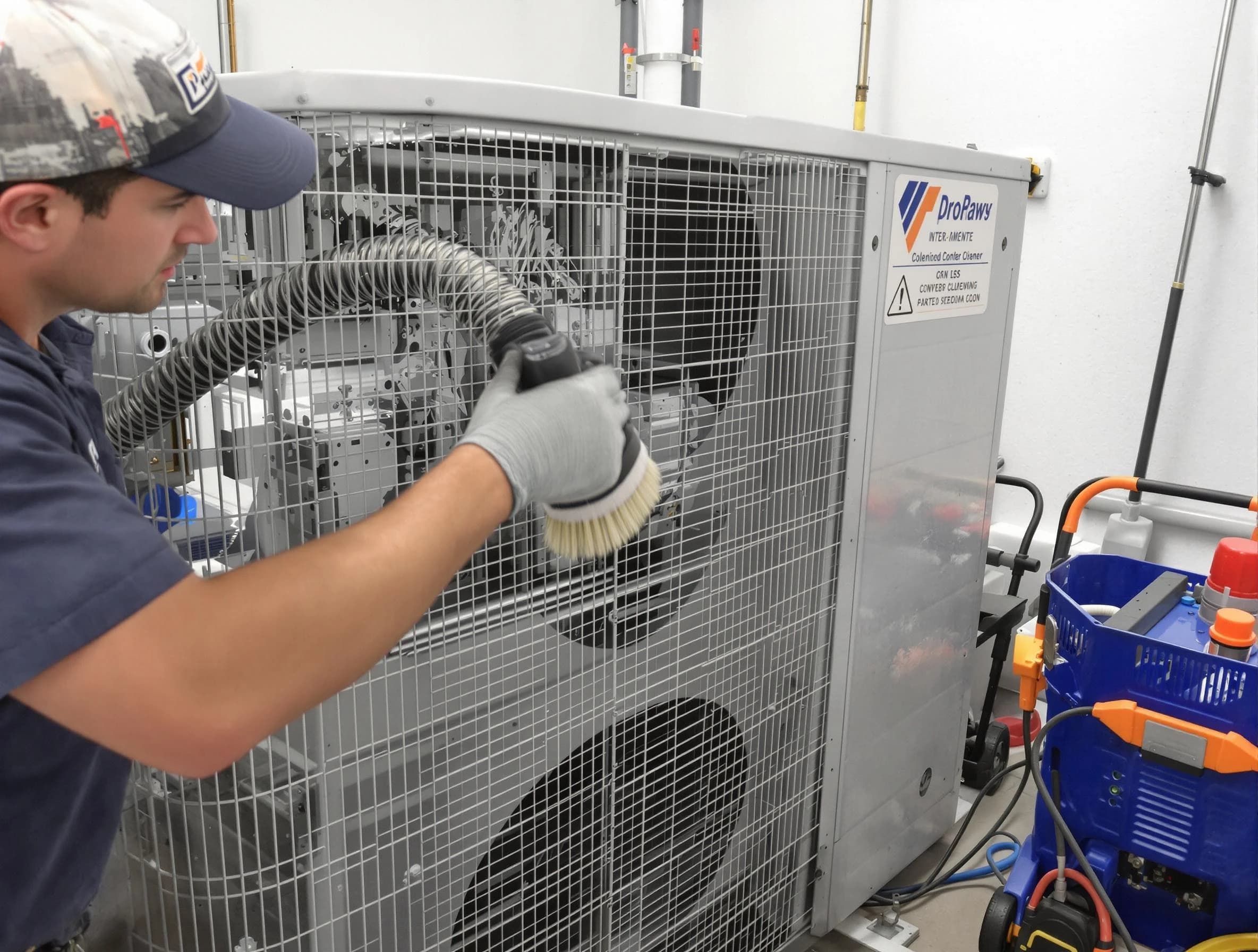 Castle Rock Air Duct Cleaning specialist performing precision AC coil cleaning for improved system performance in Castle Rock