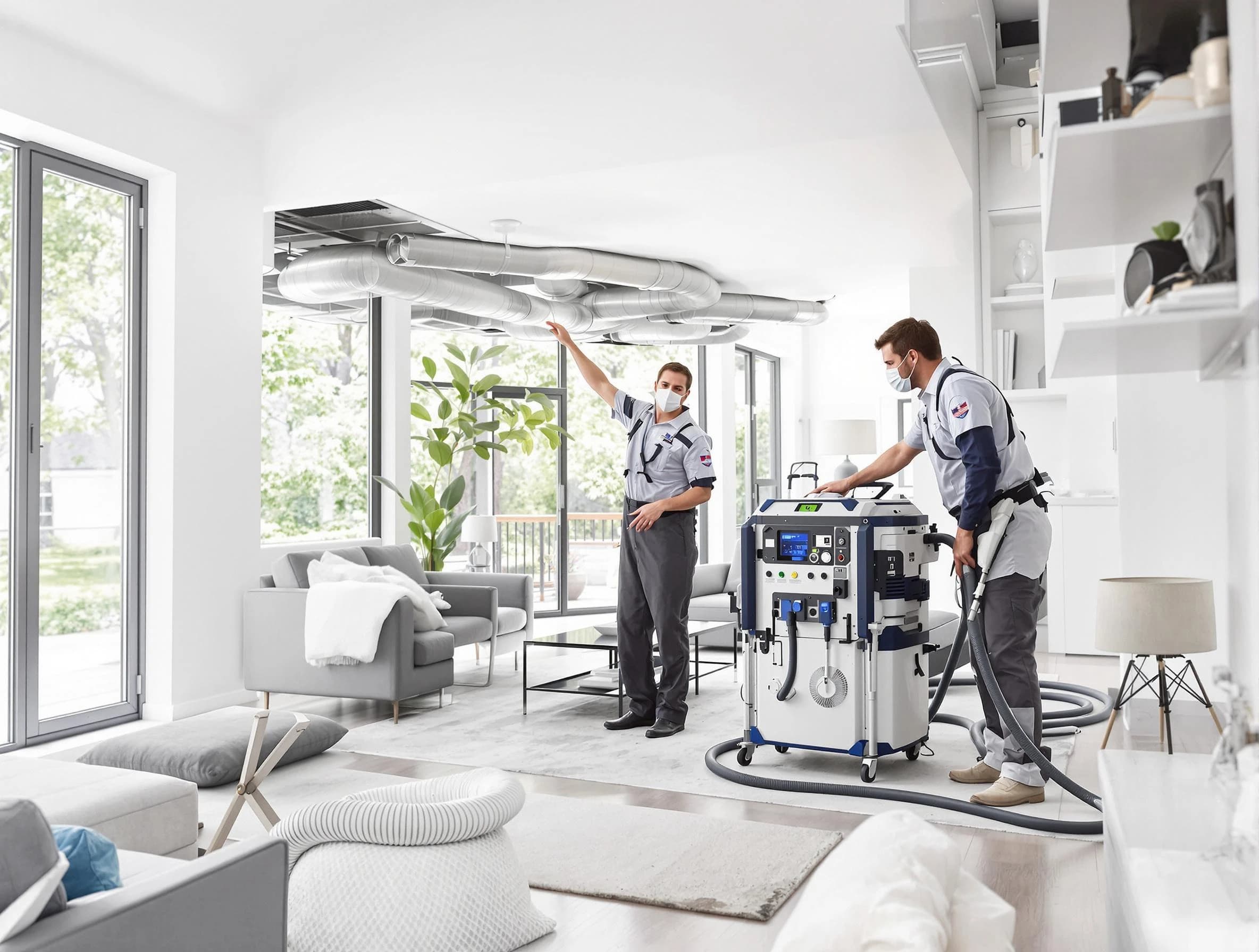 Castle Rock Air Duct Cleaning professional conducting pure air duct cleaning with state-of-the-art equipment in Castle Rock