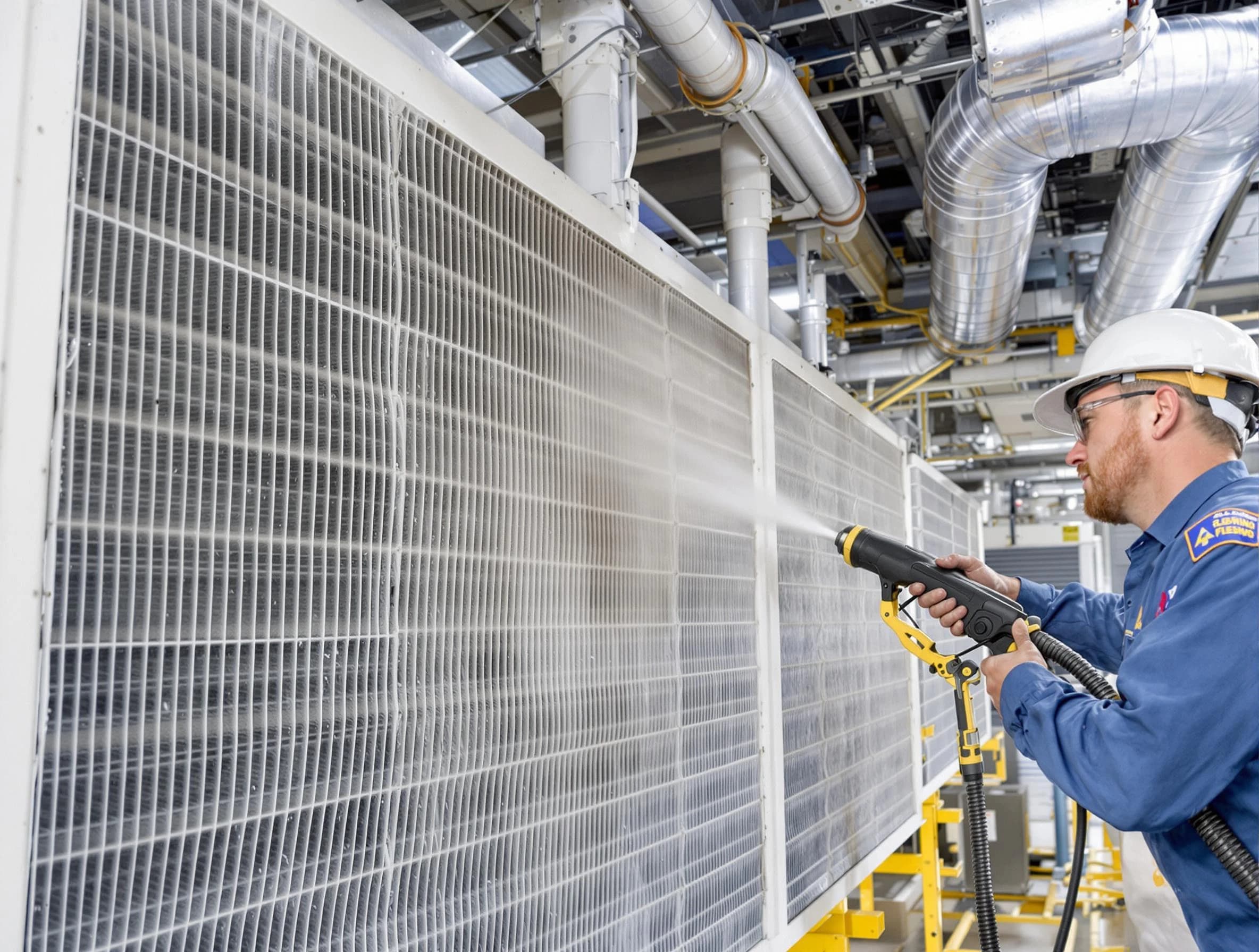 Professional commercial coil cleaning by Castle Rock Air Duct Cleaning in Castle Rock