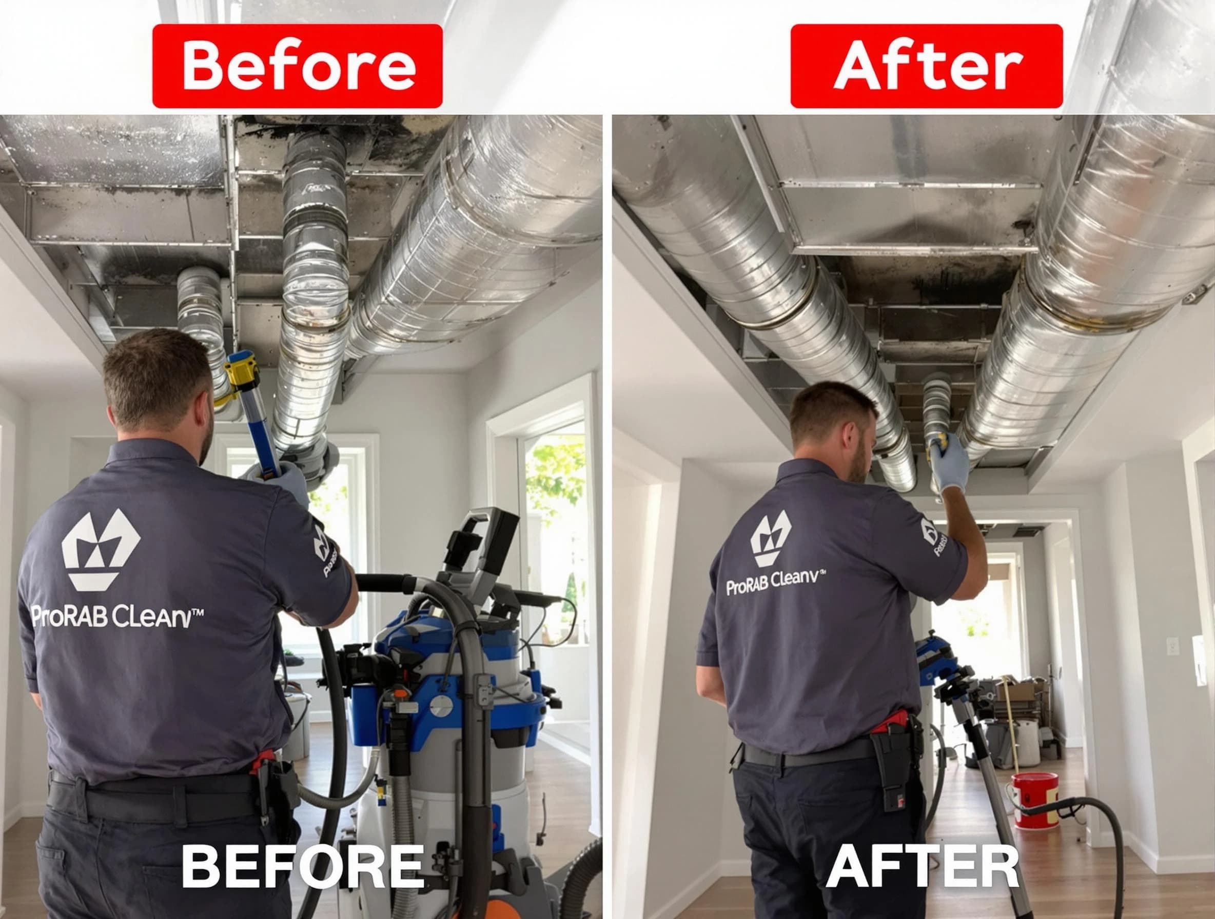 Castle Rock Air Duct Cleaning expert performing thorough residential duct cleaning in a Castle Rock home